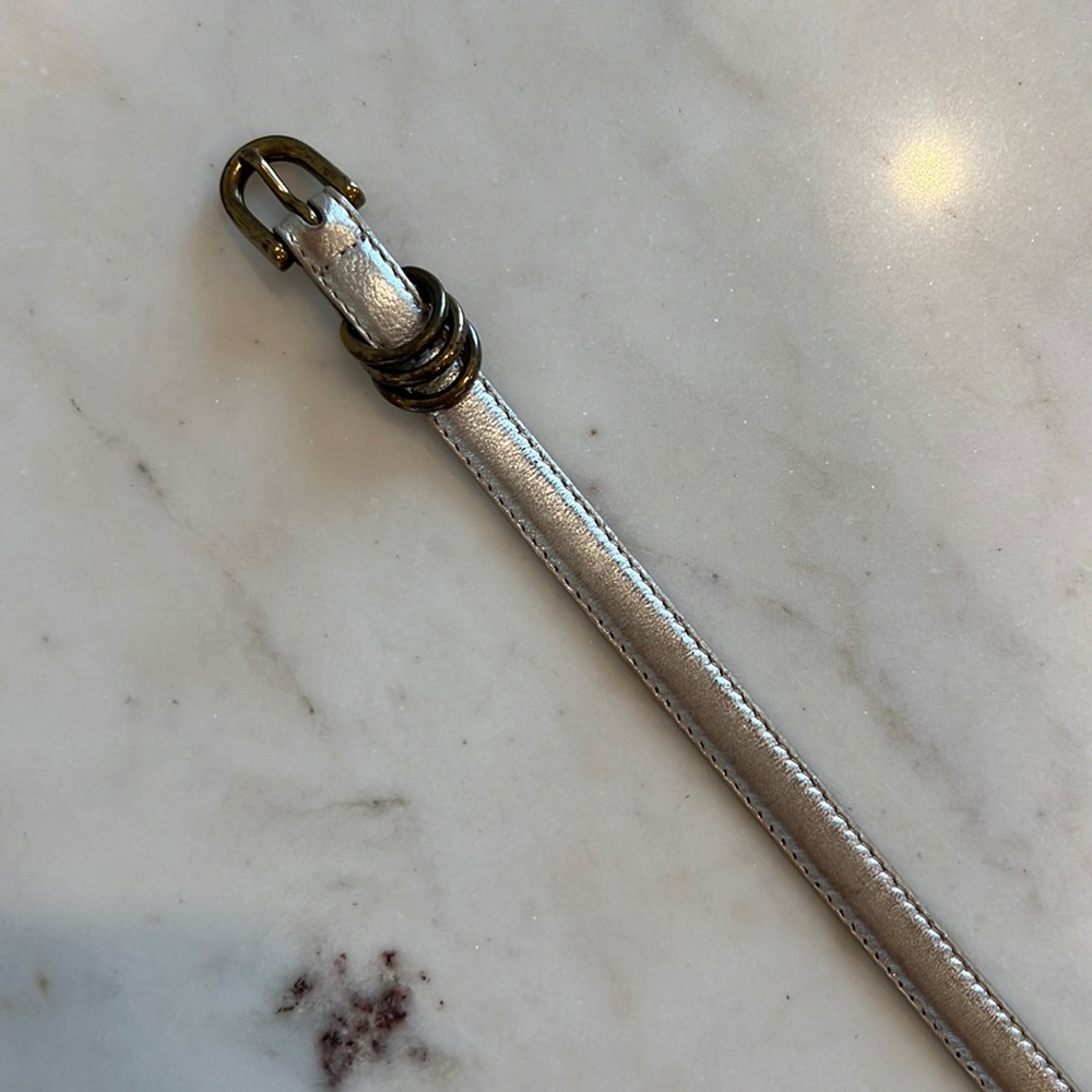 Champagne Leather Belt